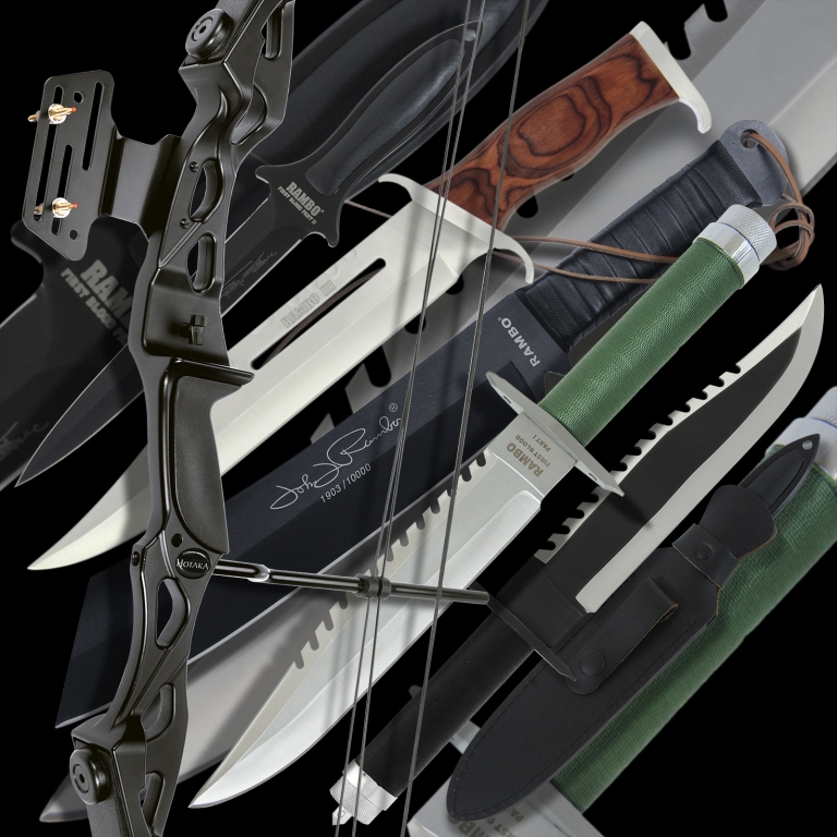 55lb Rambo Black Compound Bow Knifewarehouse