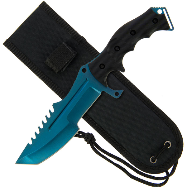 Metallic Blue G10 Huntsman Knife Knifewarehouse