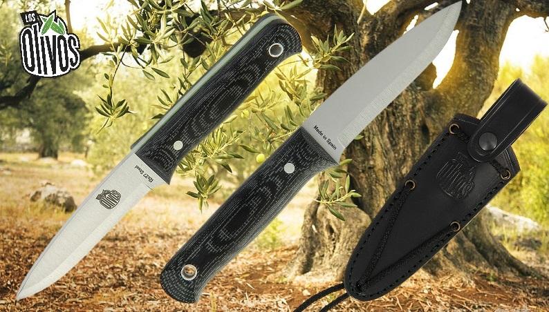 Los Olivos Black FRF Handle Sheath Knife