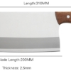 Turwho Meat Cleaver Butcher Knife