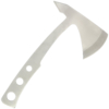 Simple one piece throwing axe designed for strength and durability.