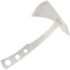 Simple one piece throwing axe designed for strength and durability.