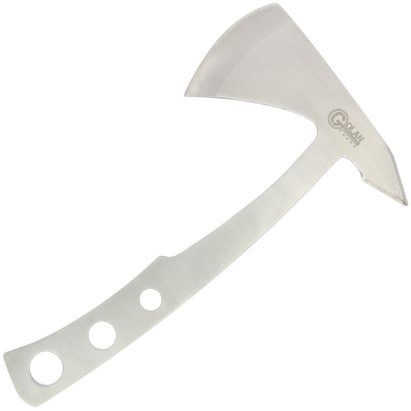 Simple one piece throwing axe designed for strength and durability.