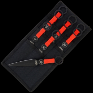 This Golan 9pc Throwing Knife Set is a must-have set for any serious thrower.