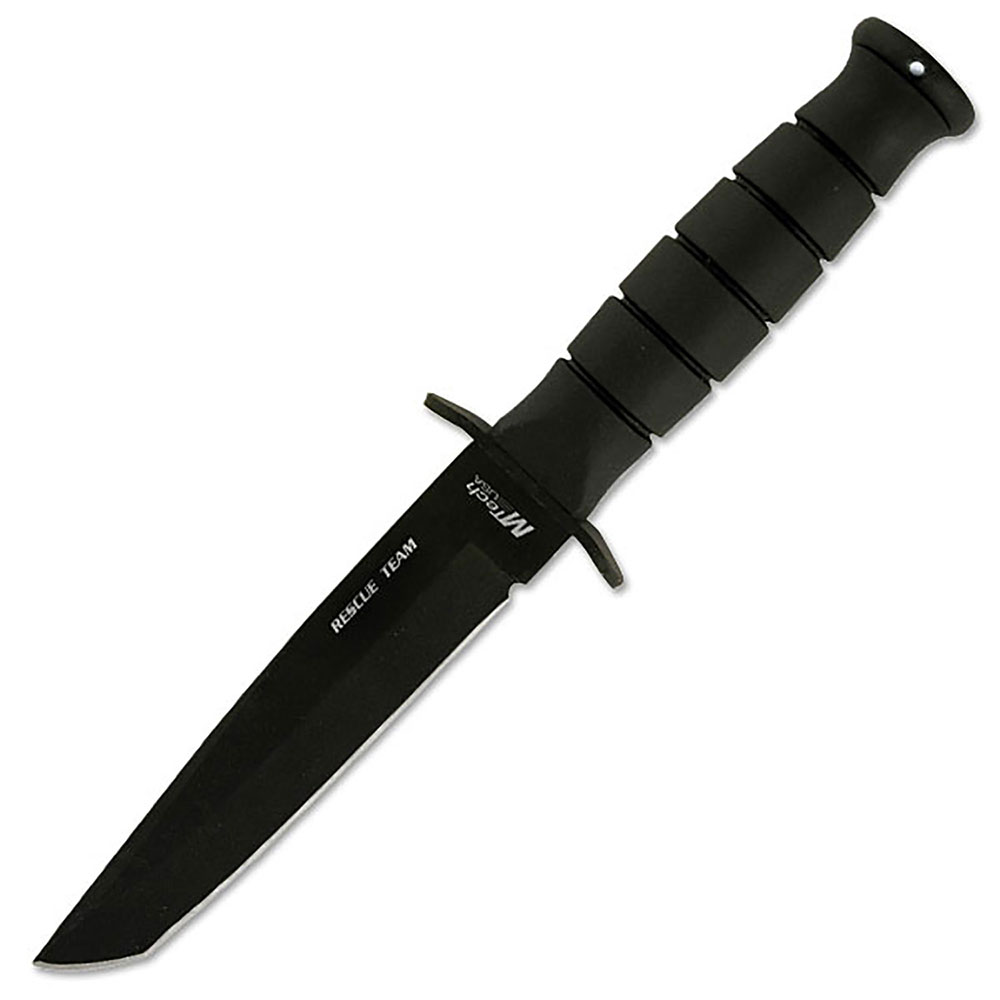 A tactical tanto knife with all black design and blade coating. | Knifewarehouse