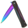 Rainbow Stiletto Locking Knife Half Open