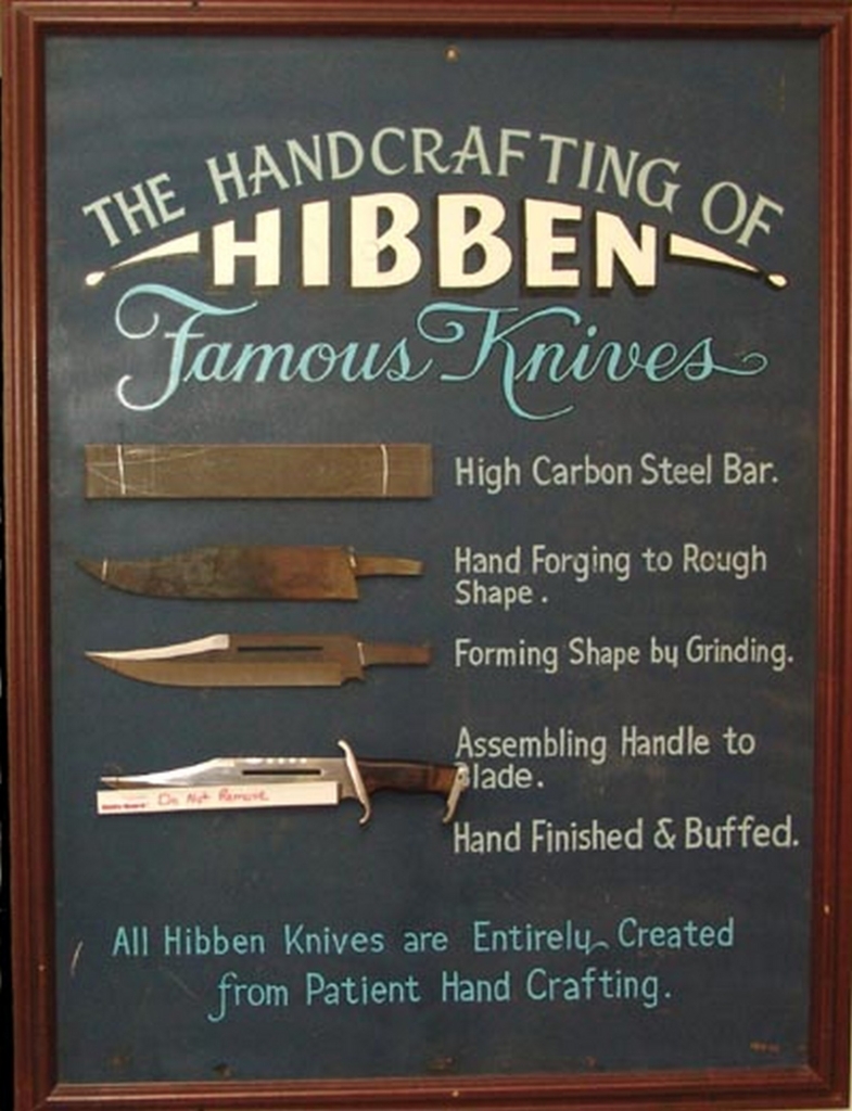 Photo of the steps involved for forging the iconic Gil Hibben Rambo III Knife.