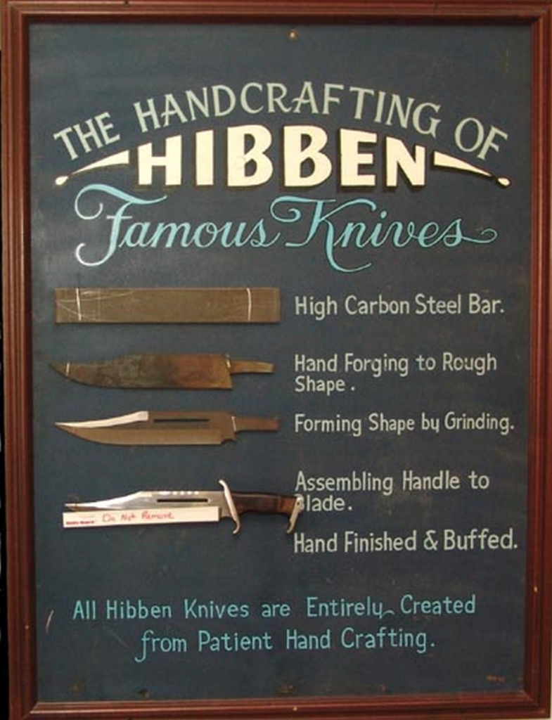 Photo of the steps involved for forging the iconic Gil Hibben Rambo III Knife.