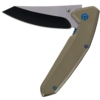 Golan Tan Reverse Tanto Dual Tone Lock Knife Part Open Show Side