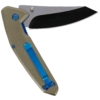 Golan Tan Reverse Tanto Dual Tone Lock Knife Part Open Pocket Clip Side