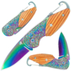 Gentleman's Drop Point Rainbow EDC Knife Multiple Views
