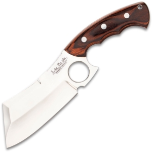 Hibben Cleaver Fixed Blade Knife - Wood