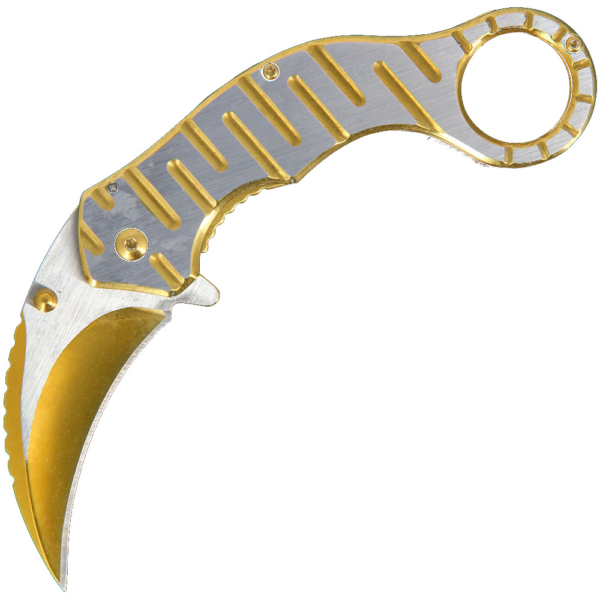 GOL-543GD Gold Anodized Locking Karambit