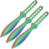 Golan 3pc Rainbow Circus Throwing Knife Set