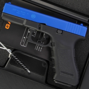 Bruni GAP 8mm Blank Firing Pistol shown in a case with cleaning rod.