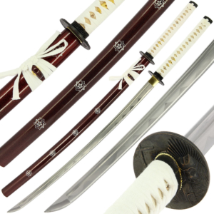 Golan Katana shown in multiple angles and closeups on a white background.