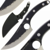 Anglo Arms Skinning / Meat Knife shown front and back with sheath.