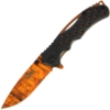 Golan Orange Camo Linerlock Knife
