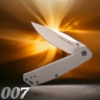 SKU 007 frame lock titanium knife