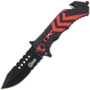 Golan Folding Knife with Red and Black Handle