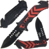 Golan Folding Knife with Red and Black Handle
