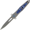 Golan Blue Swirl Insert Lock Knife