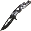 Golan Grey & Black Linerlock Lock Knife