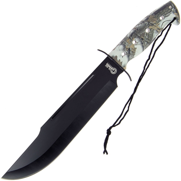 Golan Winter Woodland Camo Fixed Blade Bowie Knife